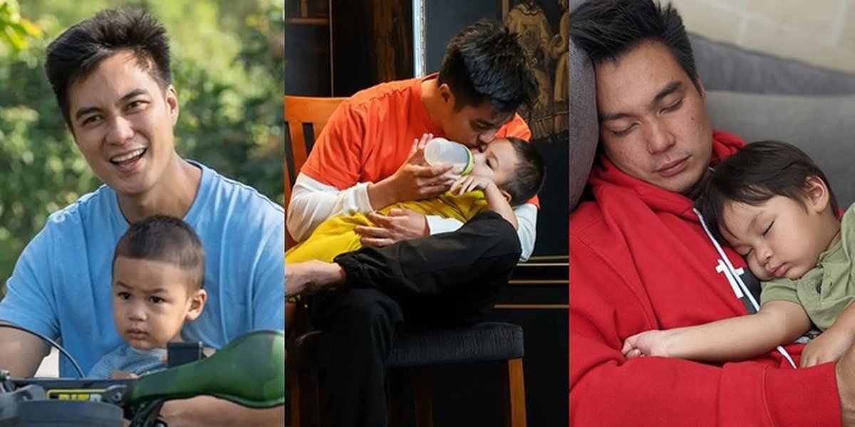 A Series of Handsome Portraits of Baim Wong as a Hot Daddy While Taking Care of Baby Kiano, Exuding the Charisma of an Ideal Husband!