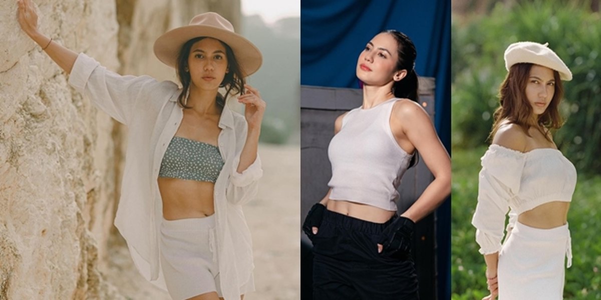 A Series of Photos of Pevita Pearce with a Flat Stomach, Extremely Slim Like a Barbie Doll that Makes People Envious