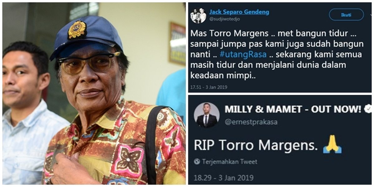 A Series of Celebrities Mourning the Passing of Torro Margens