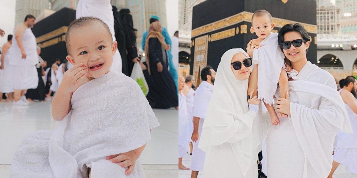 Soon to Have a Sibling! 8 Portraits of Shaka, Dinda Hauw and Rey Mbayang's Child During Umrah - Moment of Kissing the Ka'bah Becomes the Highlight