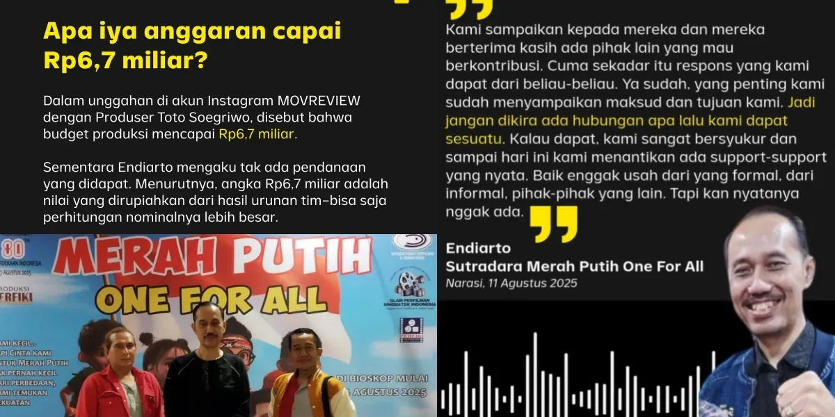 This is the Production Cost of 'MERAH PUTIH ONE FOR ALL', Director Says Team Fundraising
