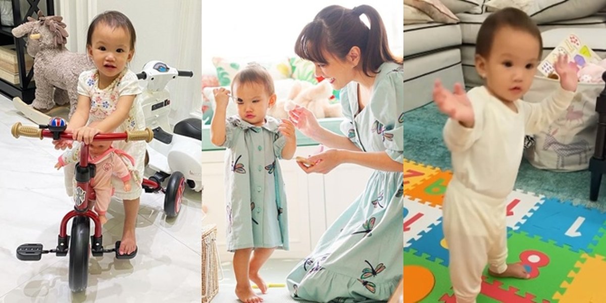 Always Happy, Series of Fun Activities of Baby Claire, Shandy Aulia's Child, at Home: Riding a Bike to Playing Makeup!