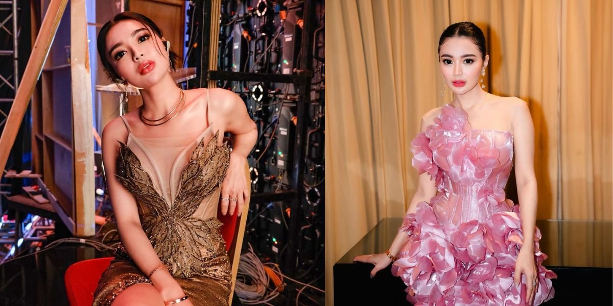 Even More Beautiful & Blooming Like Sakura Flowers, Wika Salim Wears Semi-Transparent Dress in Latest Concert