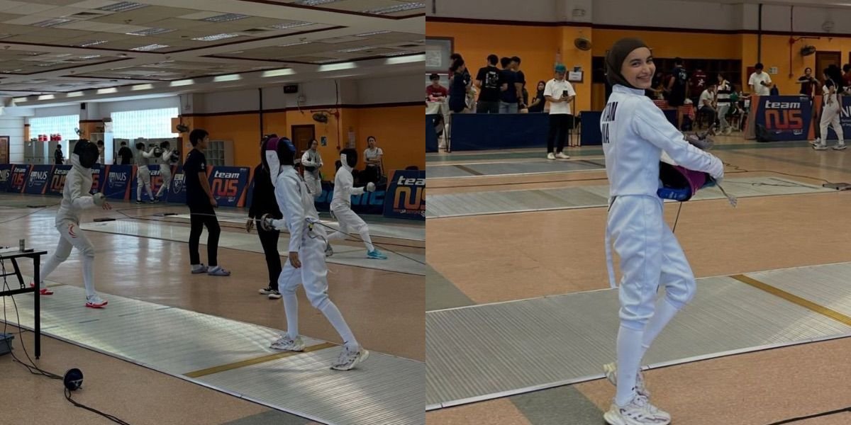 Once a Victim of Domestic Violence, Portrait of Cut Intan Nabila Competing in Fencing at NUS Competition 2024 - This is Her Source of Motivation