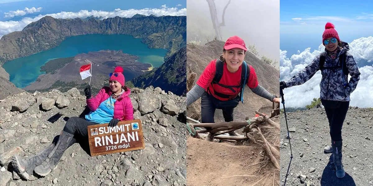 After a Slip, Ira Wibowo's Desire from 40 Years Ago to Climb Mount Rinjani Finally Comes True