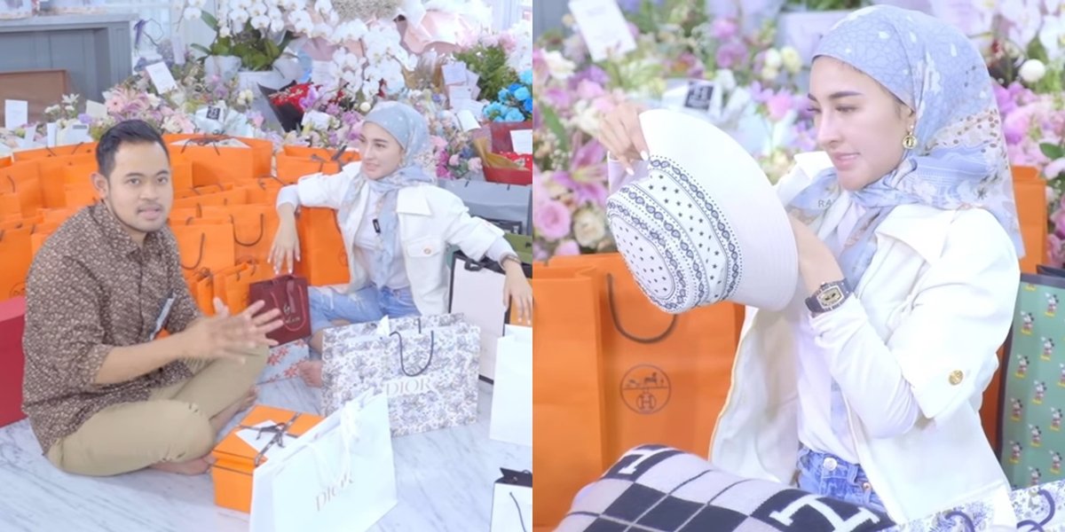 Worth Billions, Peek at 11 Photos of Crazy Rich Malang's Wife Unboxing Birthday Gifts - There are Famous Brand Clothes to High-Class Gadgets