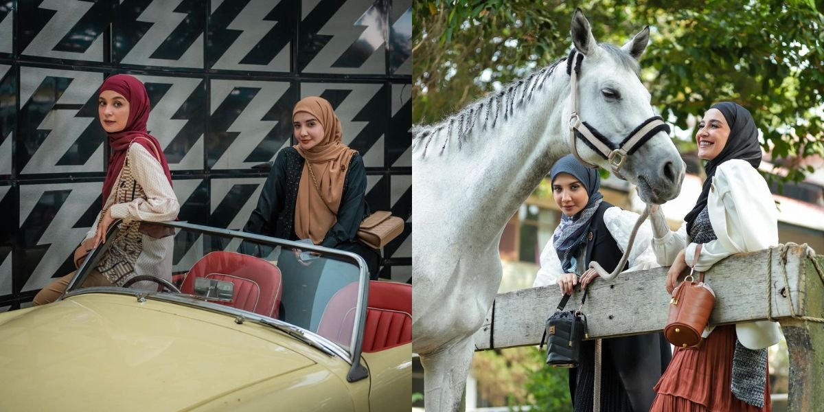 Often Called Sibling Goals, 8 Photoshoot Styles of Zaskia Sungkar and Shireen Sungkar with Horses - The Result is Absolutely Elegant!