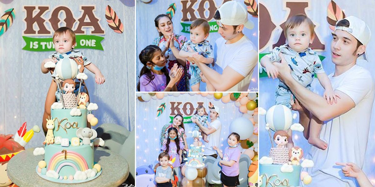 The Fun of Baby Kora's First Birthday Party, Son of Stefan William & Celine Evangelista with Blue Eyes