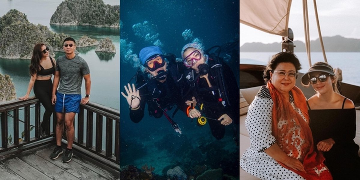 13 Photos of Nikita Willy with Family Vacationing in Raja Ampat, Enjoying the Beauty of Paradise in Indonesia