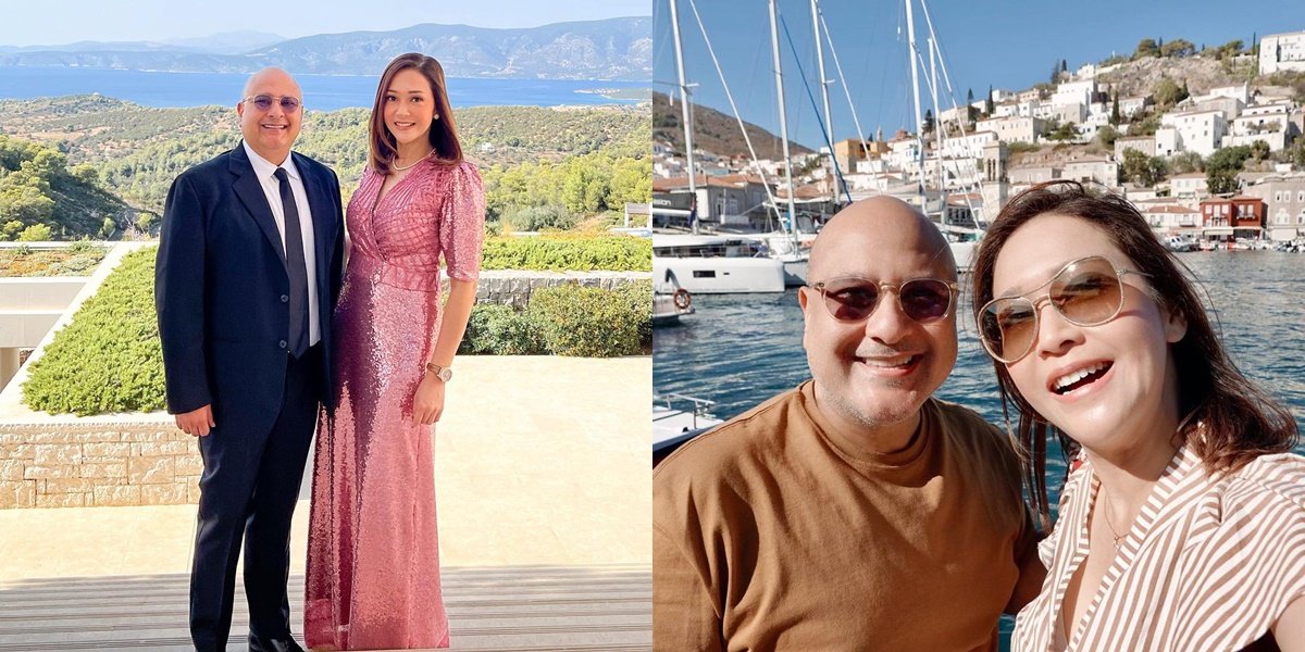 Accompanying Husband Faithfully, 8 Photos of Maia Estianty with Irwan Mussry in Greece - Honeymoon Every Day