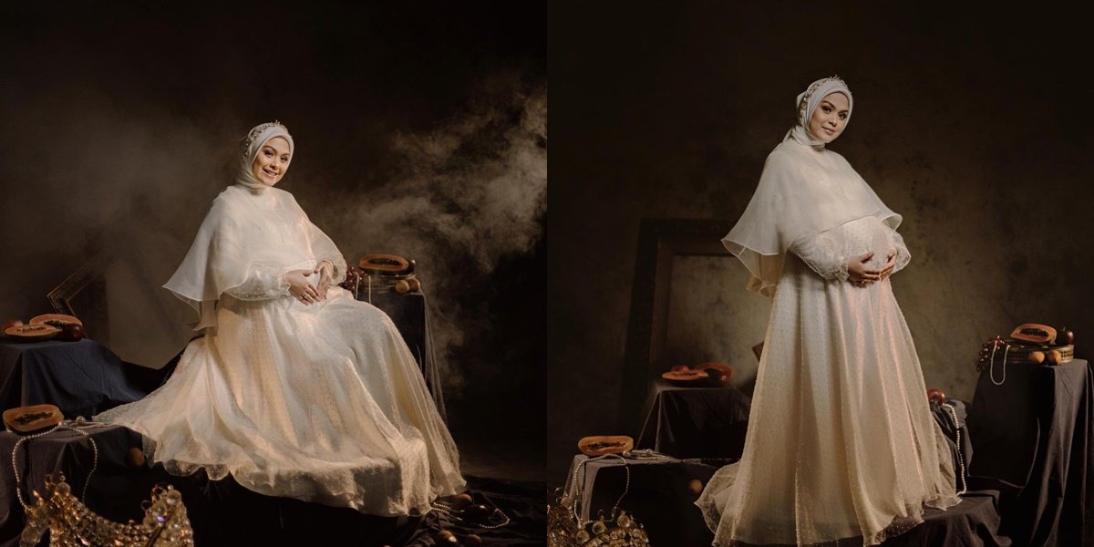 Ready to Welcome Second Child, 8 Maternity Shoot Portraits of Vebby Palwinta who Looks Like a Princess - Glowing Pregnancy Aura