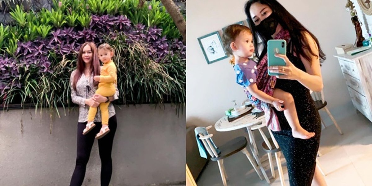 Strong Single Parent, Here are 10 Pictures of Aura Kasih Taking Care of Her Child - Beautiful Hot Mom