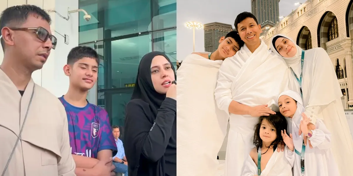 Sonny Septian & Fairuz A Rafiq Amazed by Their Strong Children Undertaking Umrah, Initially Worried About Their Fussiness