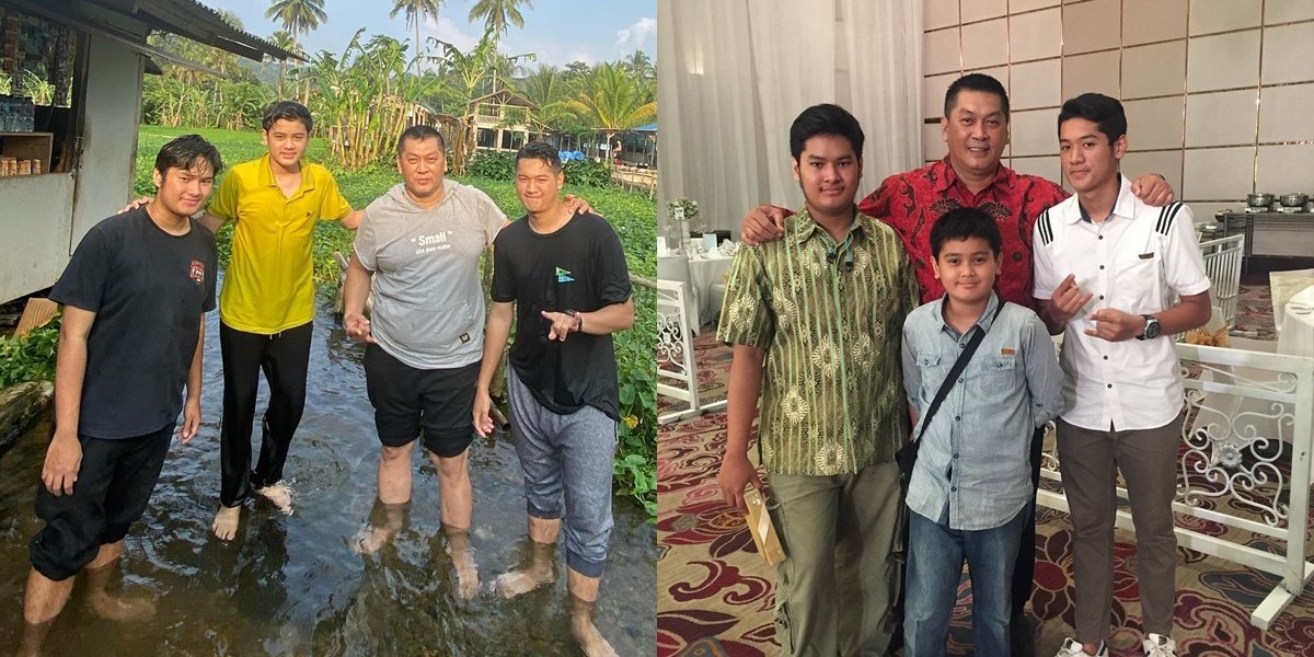 Loving Father Figure, Peek into the Warm and Compact Moments of the Late Donny Kesuma with His Three Sons Now Living in Memory