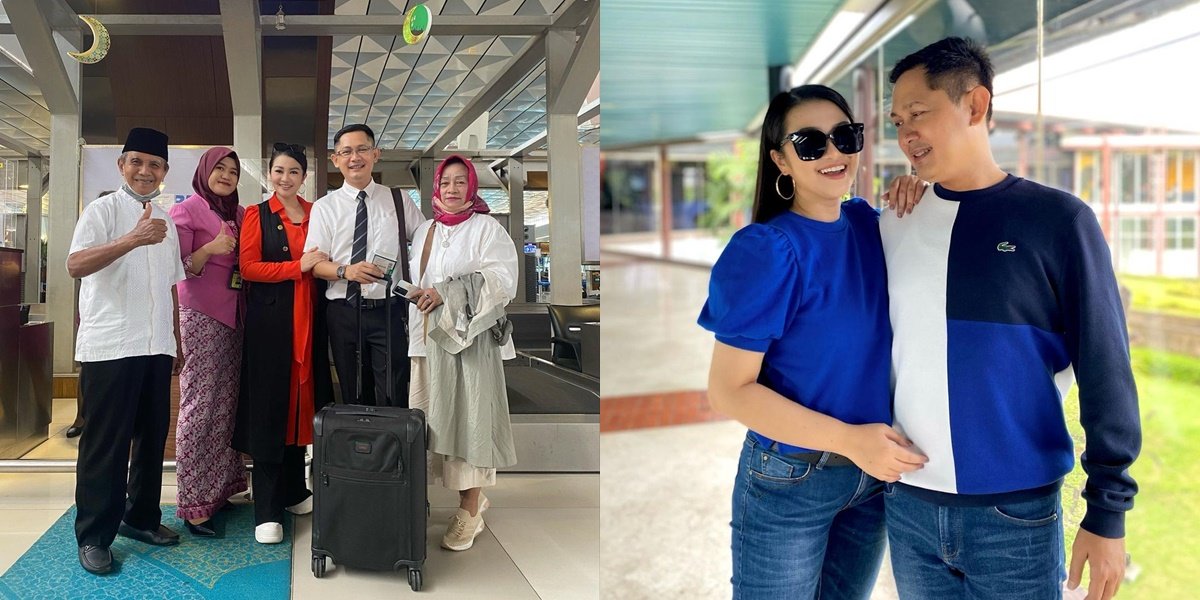 Husband Settled in Oman, 8 Photos of Fitri Carlina Who Must Endure LDR - Tears Break When Saying Goodbye to Loved Ones