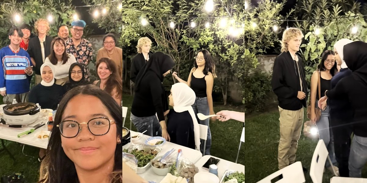 Already Introduced to the Extended Family, 10 Photos of Cinta Kuya Inviting Her Foreign Boyfriend to Attend a Dinner Event - Still Shy Like a Kitten