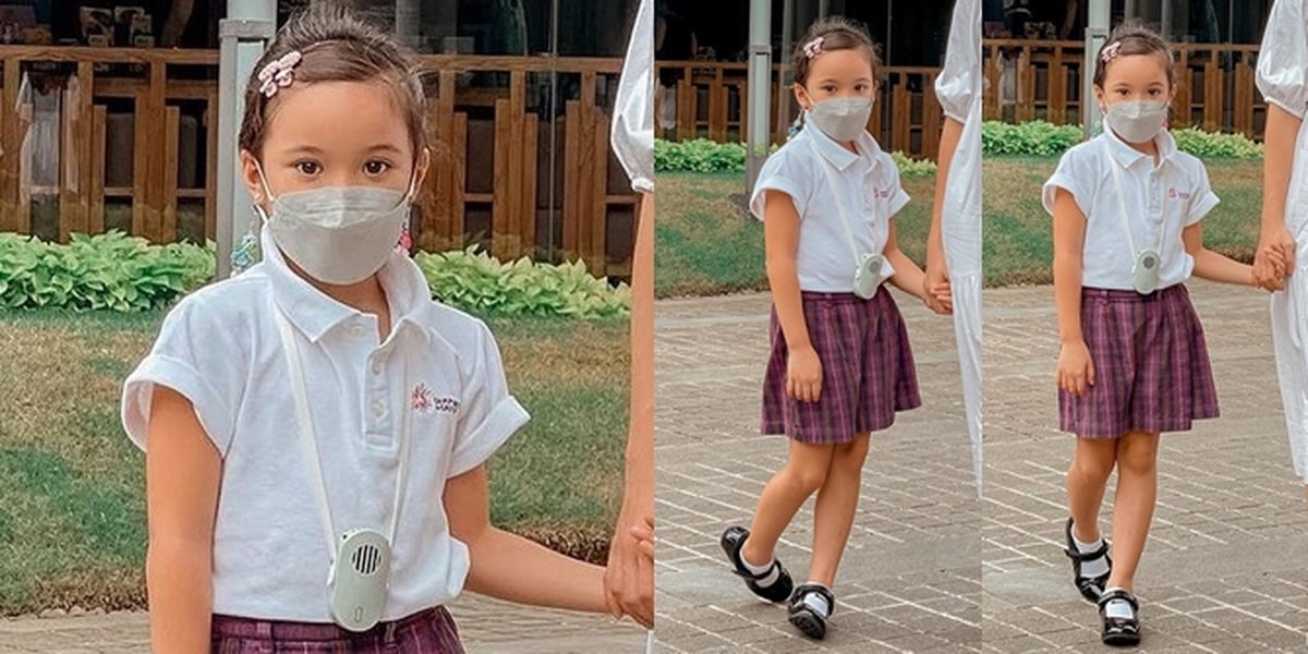 Already Entered Elementary School, Here are Photos of Gempi Wearing School Uniform: Gisella Anastasia and Gading Marten's Child is Getting Sweeter!