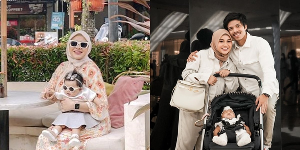 Like Playing with Her Own Child, Here are 7 Photos of Aurel Hermansyah Taking Care of Baby Ameena - Wearing a Headband Said to Have Cabbage Flower on Her Head