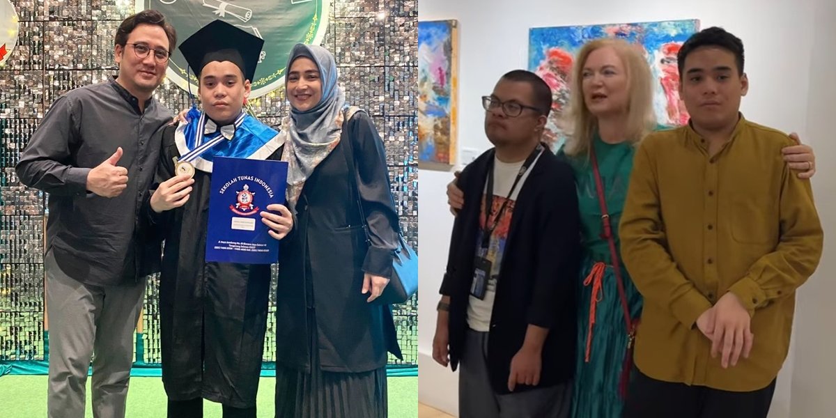 Success in Holding Solo Exhibition, Here are 8 Portraits of Omar, Cindy Fatika Sari's Special Needs Child - His Paintings Caught the Attention of the Italian Ambassador