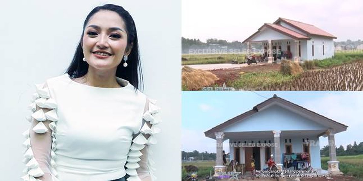 Success as a dangdut singer, it turns out Siti Badriah has a simple house in the middle of a rice field