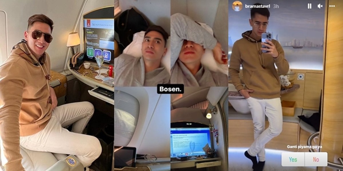 Sultan Banget! Sederet Foto Verrell Bramasta Vacation in L.A Flying First Class, Spacious Cabin & Luxury Bathroom!