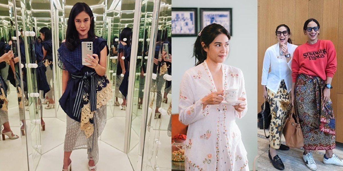 Super Fashionable, Peek at Dian Sastro's Style Using Kebaya and Batik Cloth for Everyday OOTD