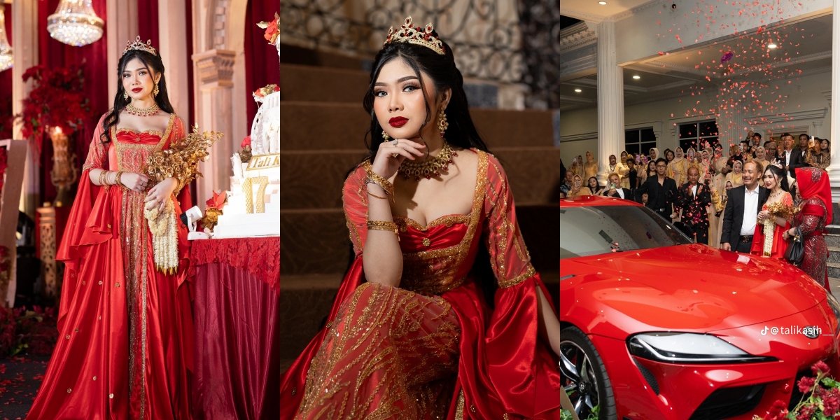 Viral on Social Media, 10 Photos of Tali Kasih's Super Luxurious 17th Birthday Party from Palembang - Receives a Car Worth 2 Billion