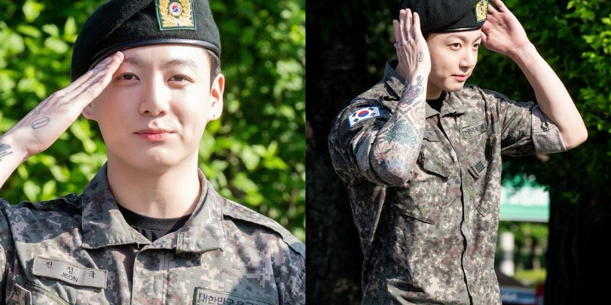 Following RM and V, Here are the Photos of Jungkook Officially Ending His Military Service