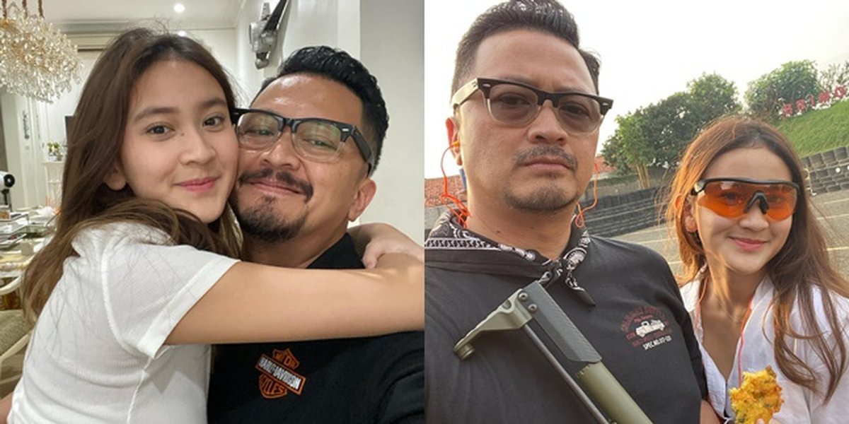 So Sweet, 8 Pictures of Ferry Maryadi and His Eldest Daughter's Closeness - Still Likes to Be Carried Even Though She's Already in High School