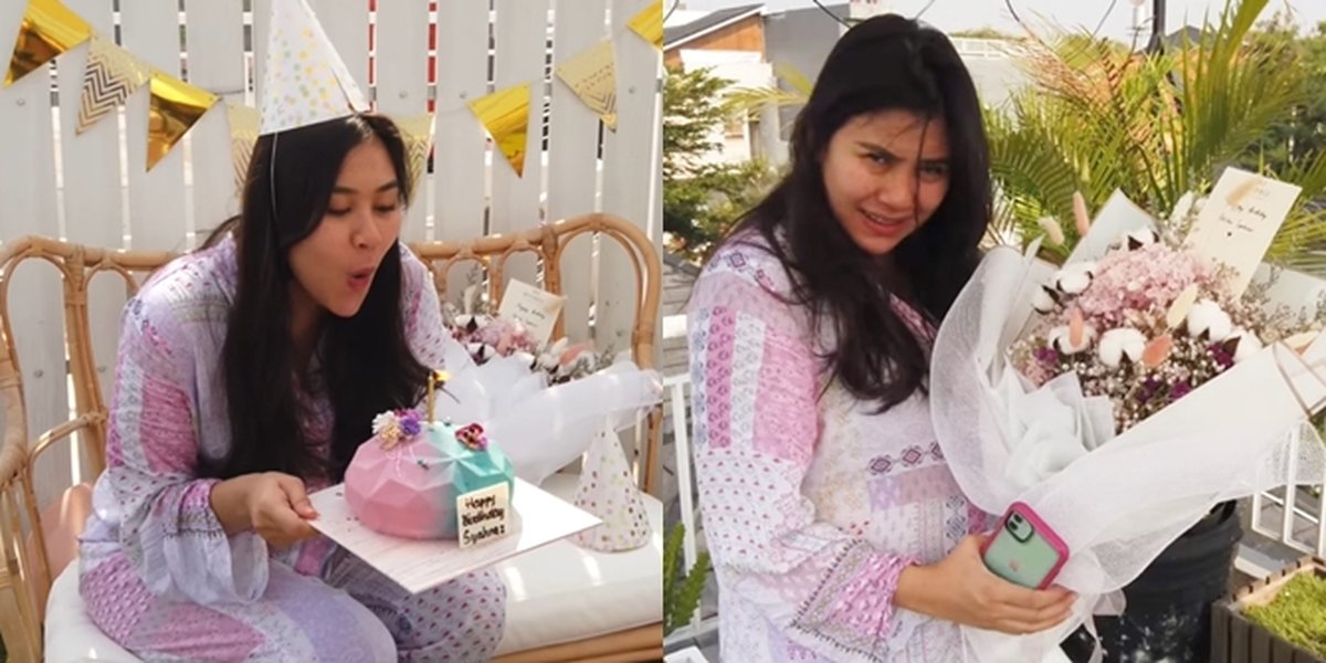 Syahnaz Sadiqah's Birthday, This is the Series of Surprises She Received from Her Husband
