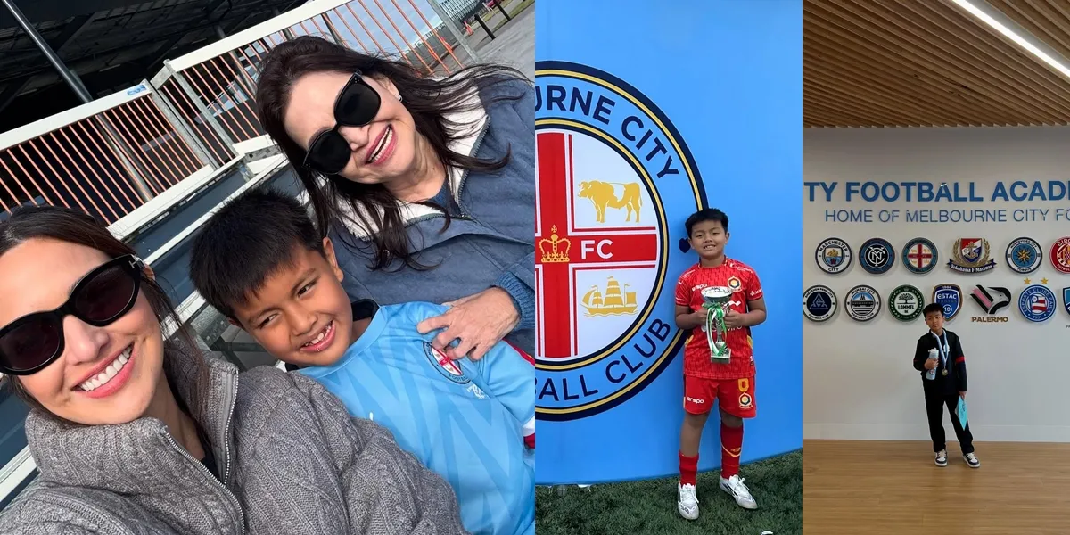 Super Rich, Portrait of Nia Ramadhani's Child Playing Football All the Way to Australia - Accompanied by Mother and Grandmother