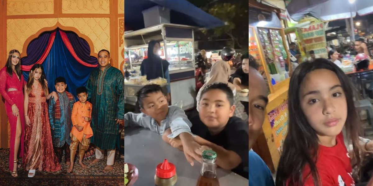 Rich to the Core, 8 Snapshots of Ardi Bakrie Shamelessly Inviting His Children to Eat on the Side of the Road - Mikhayla's Beauty Steals Attention