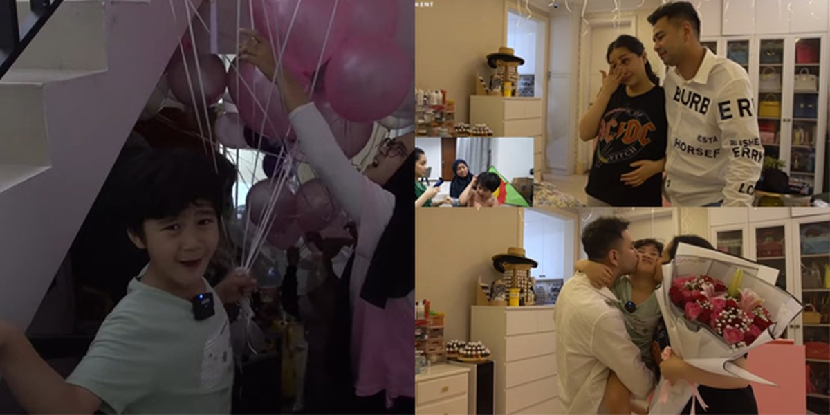 Continuously Crying, This Emotional Moment of Nagita Slavina and Raffi Ahmad Receives Special Surprise from Rafathar on Their 7th Anniversary