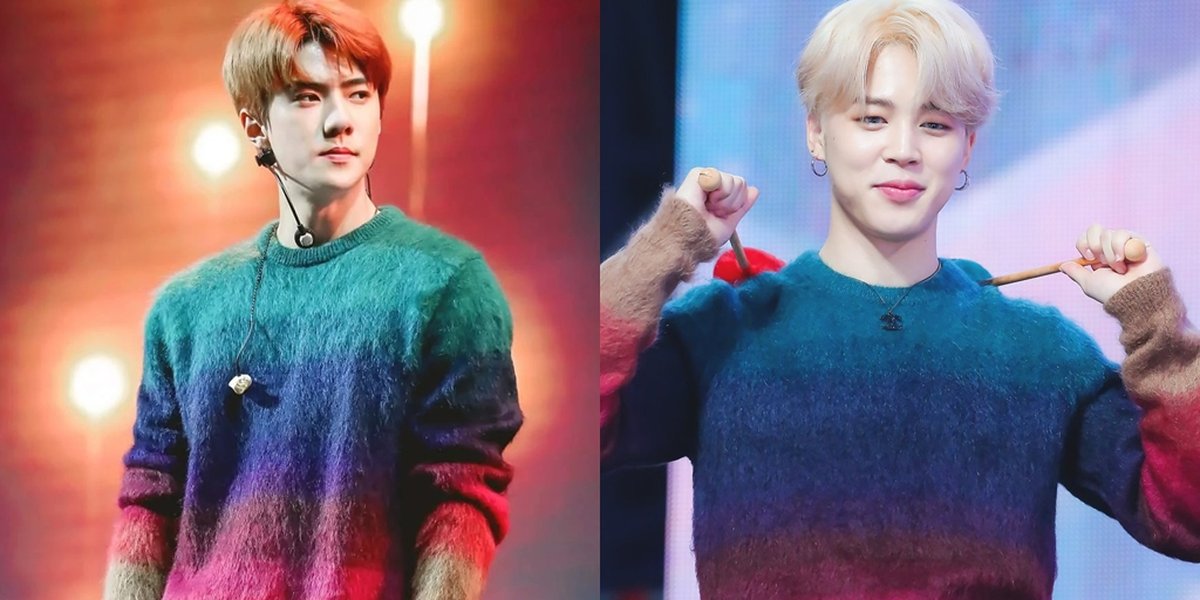 Not Only Once, Sehun EXO and Jimin BTS Wear Matching Clothes!