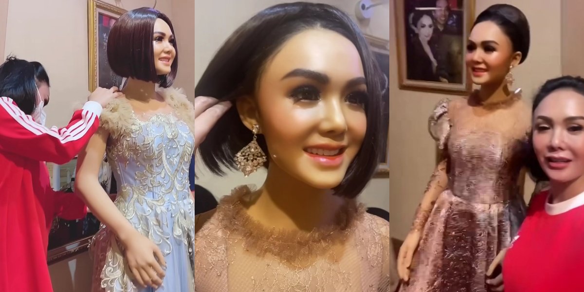 Not Inferior to Krisdayanti, 8 Portraits of Yuni Shara as a Spontaneous Makeup Artist for Wax Statues - Netizens Admit They Look Alike