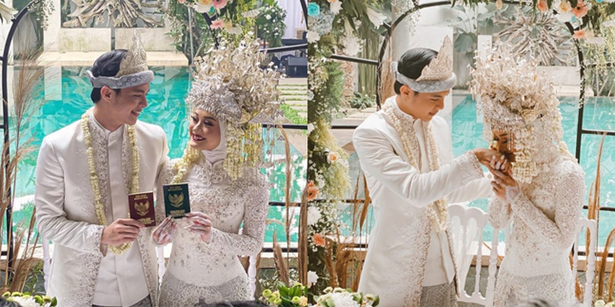 Never Show Affection, Here are 8 Sacred Moments of Dinda Hauw and Rey Mbayang's Wedding