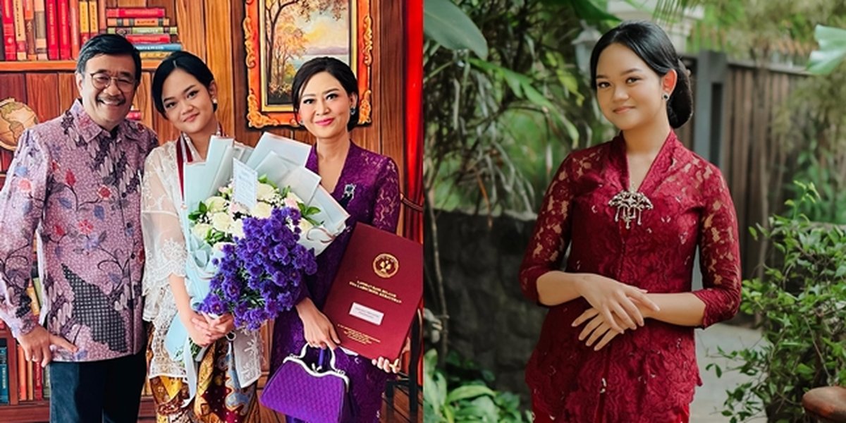 Unnoticed, the beautiful portrait of Karunia, Djarot's daughter and former deputy governor of Jakarta, Ahok's colleague - just graduated from high school