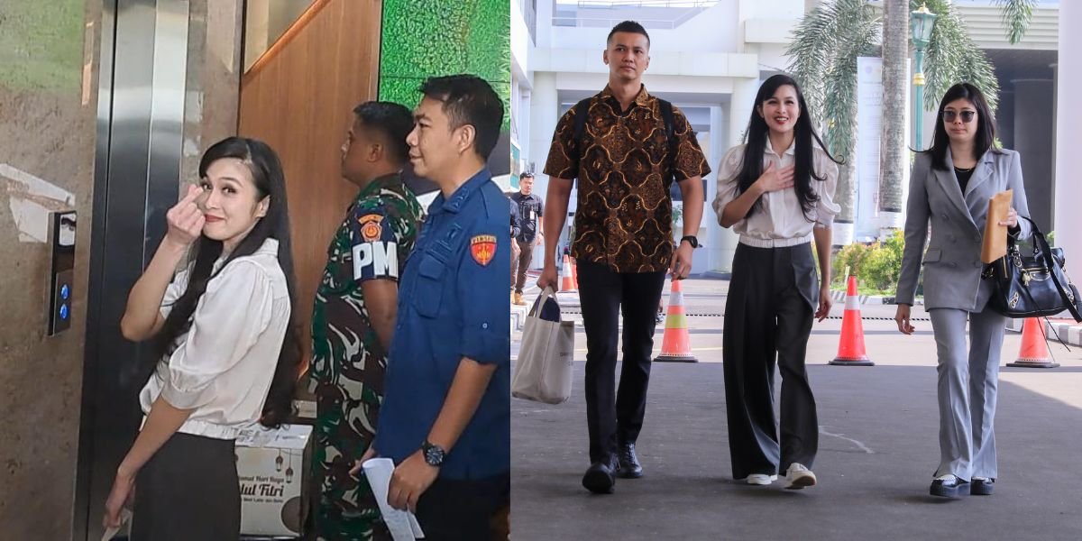 Relaxed and Friendly Appearance, 8 Photos of Sandra Dewi Giving Small Love to Media When Arriving at Kejagung