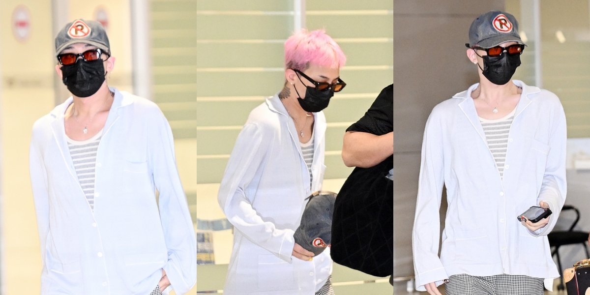 Appearing at HITC 2025, 7 Photos of G-Dragon Returning from America - Relaxed in Airport Casual Fashion