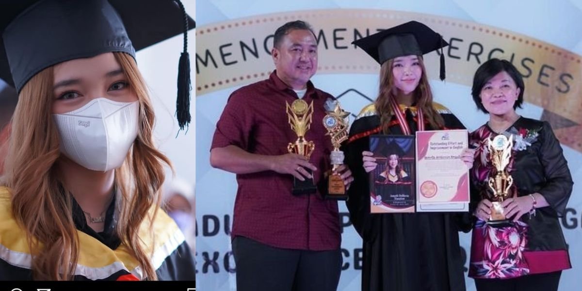 Looking Natural at Graduation, Check Out 8 Sweet Moments of Anneth Delliecia's Graduation Event Accompanied by Family