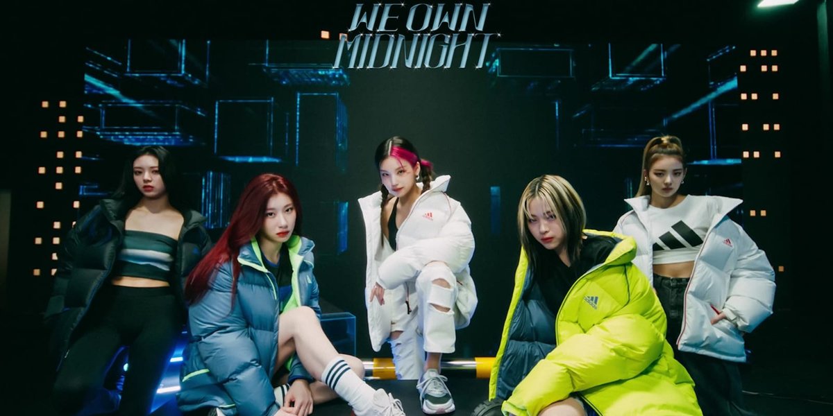 Sporty and Fashionable Look with Adidas Collection, Here's a Snapshot of ITZY's Latest Photoshoot for the 'We Own Midnight' Campaign