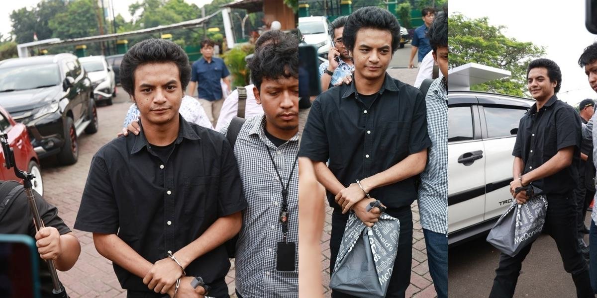 Handcuffed, Vadel Badjideh's Portrait Praying for Nikita Mirzani Upon Arrival at the South Jakarta District Attorney's Office