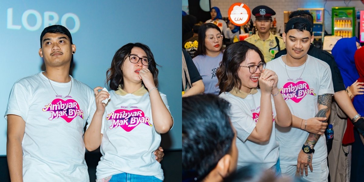 Happy Asmara's Tears at the Film 'AMBYAR MAK BYAR' Roadshow in Kediri