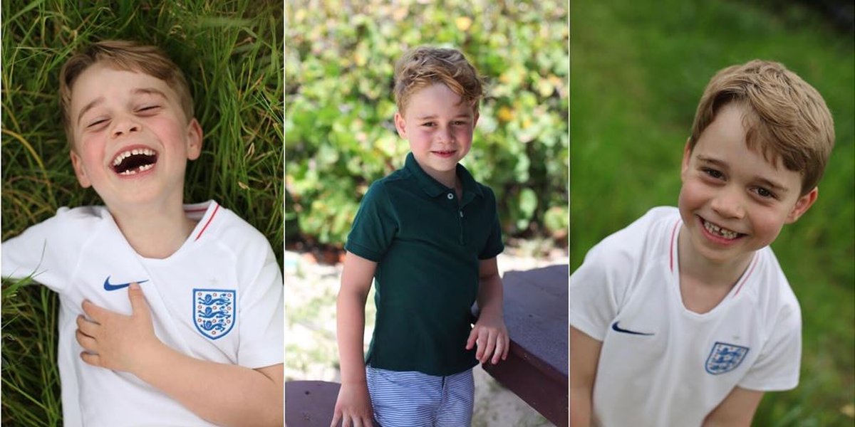 Prince George Laughs on His 6th Birthday, Wearing National Team Jersey & Hundred Thousand Rupiah Shirt!