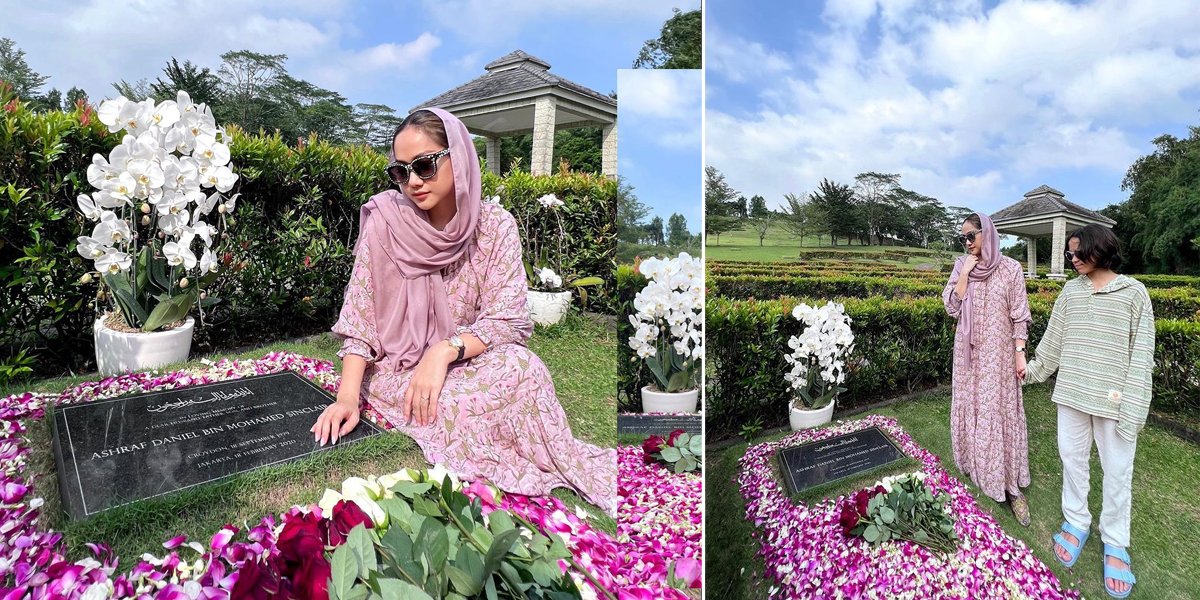 Exactly 3 Years After the Departure of the Late Ashraf Sinclair, Bunga Citra Lestari Invites Noah to Visit his Grave