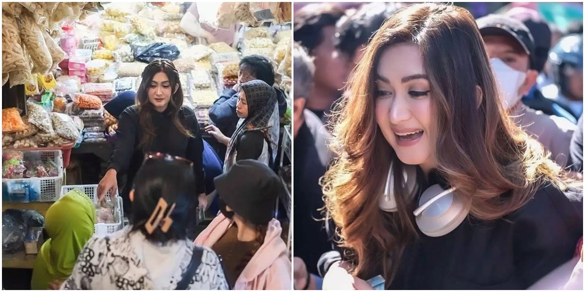 Entering Politics, Here are 8 Photos of Nafa Urbah's Visit to the Market - Netizens Fail to Focus When She Wipes Sweat with a Towel