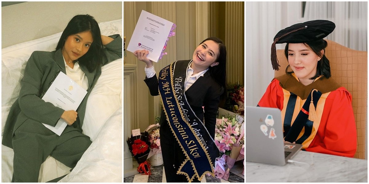 Including Prilly Latuconsina, These 7 Celebrities Take Online Final Exams and Celebrate Graduation Moments at Home