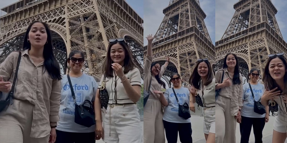 Separated in 3 Countries, Gracia Indri and Gisela Cindy Invite Their Mother to Vacation in Paris - Happy Together