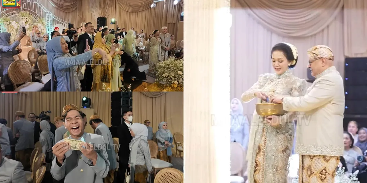 Revealed, The Contents of the Gift Money Distributed by Maia Estianty at Al Ghazali's Wedding – There’s Cash!
