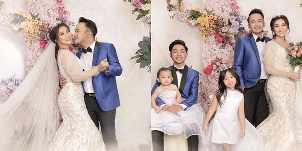Thalia and Thania Wear Princess-like Dresses, Here are 7 Photos of Ruben Onsu's Family Photoshoot with Bridal Concept